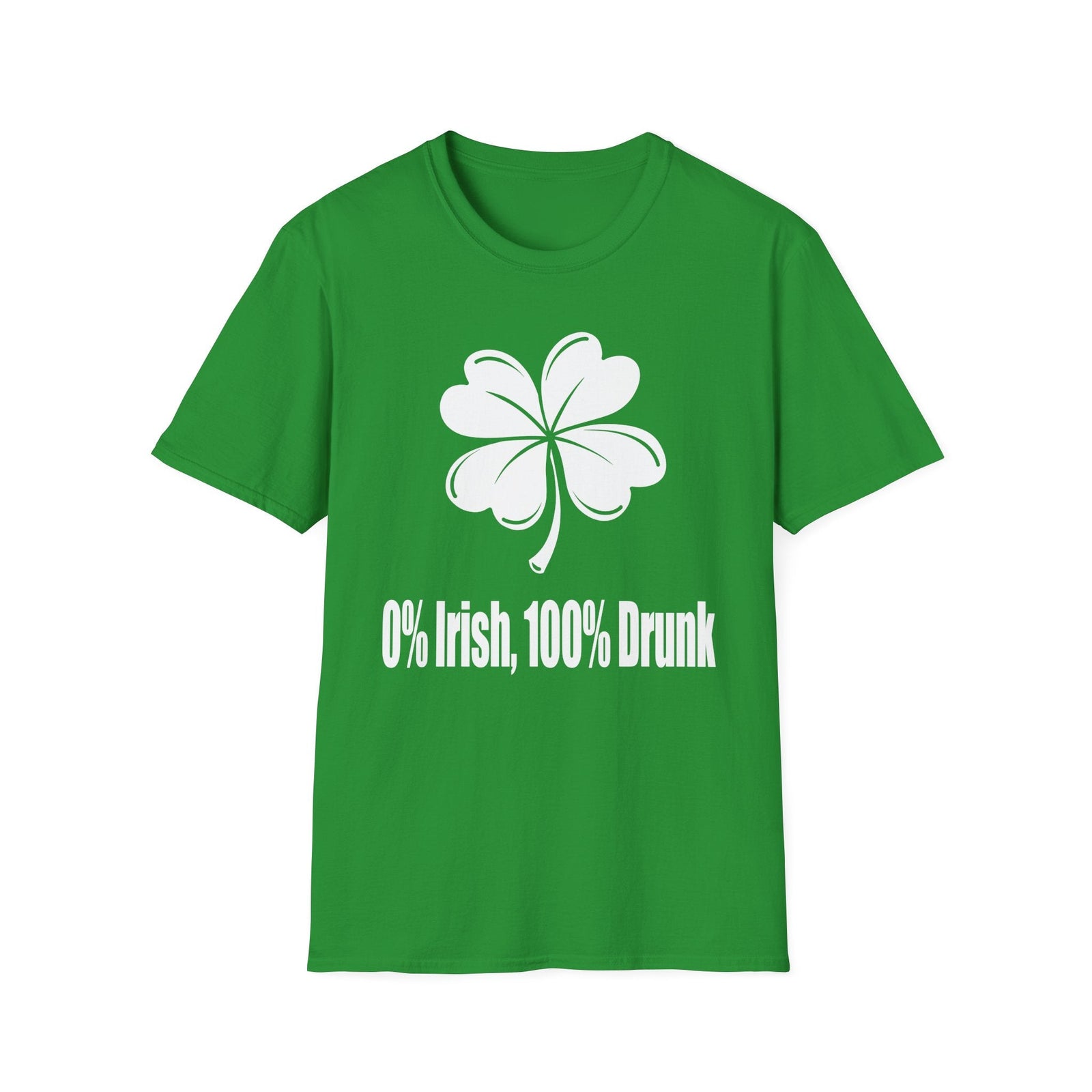 0% Irish, 100% Drunk | Deluxe St Patrick's Day Tee