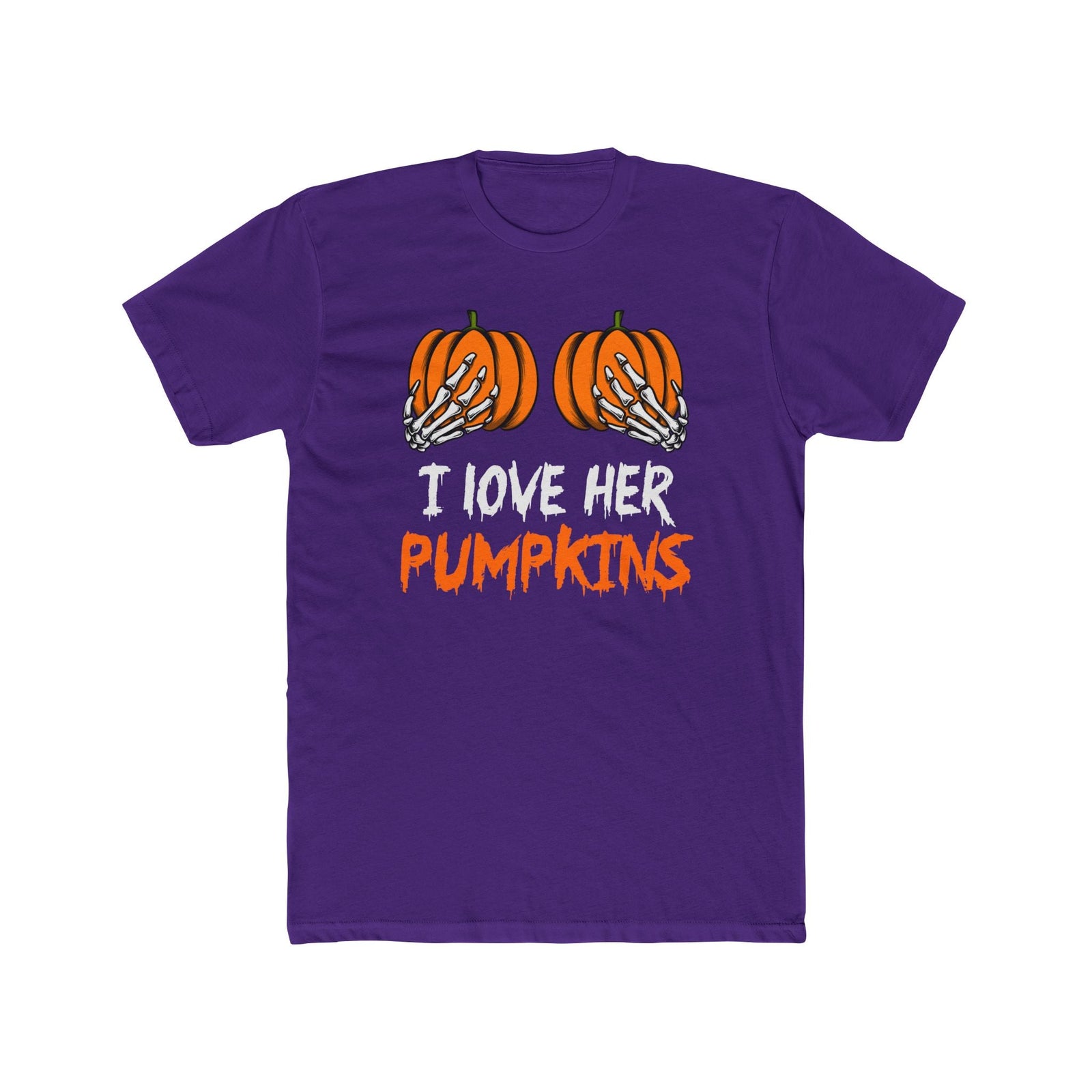 I Love her Pumpkins | Purple Deluxe Unisex Tee