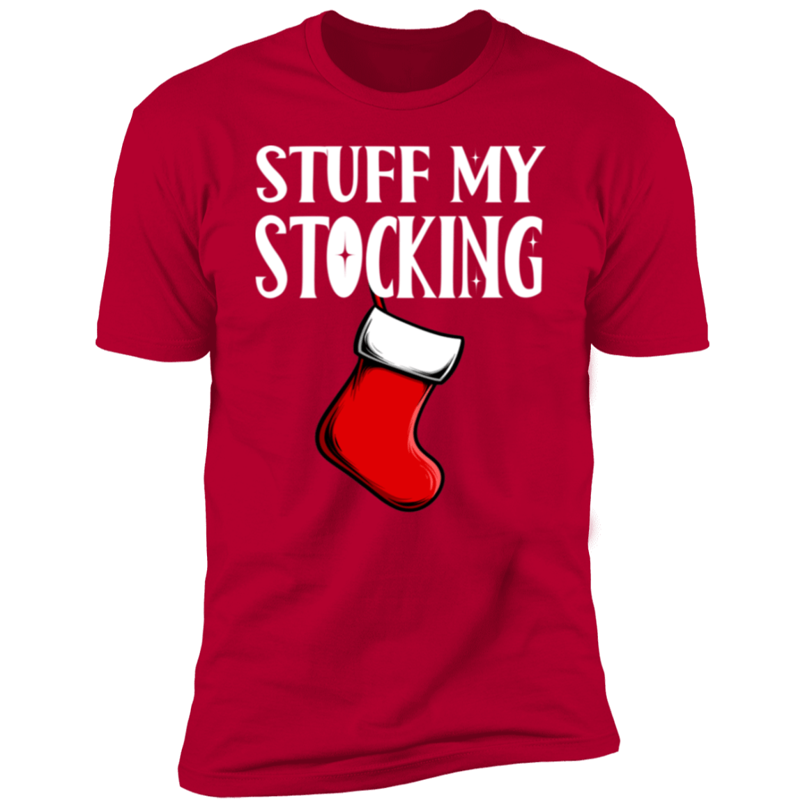 Jingle My balls & Stuff My stocking Couples deluxe red tees
