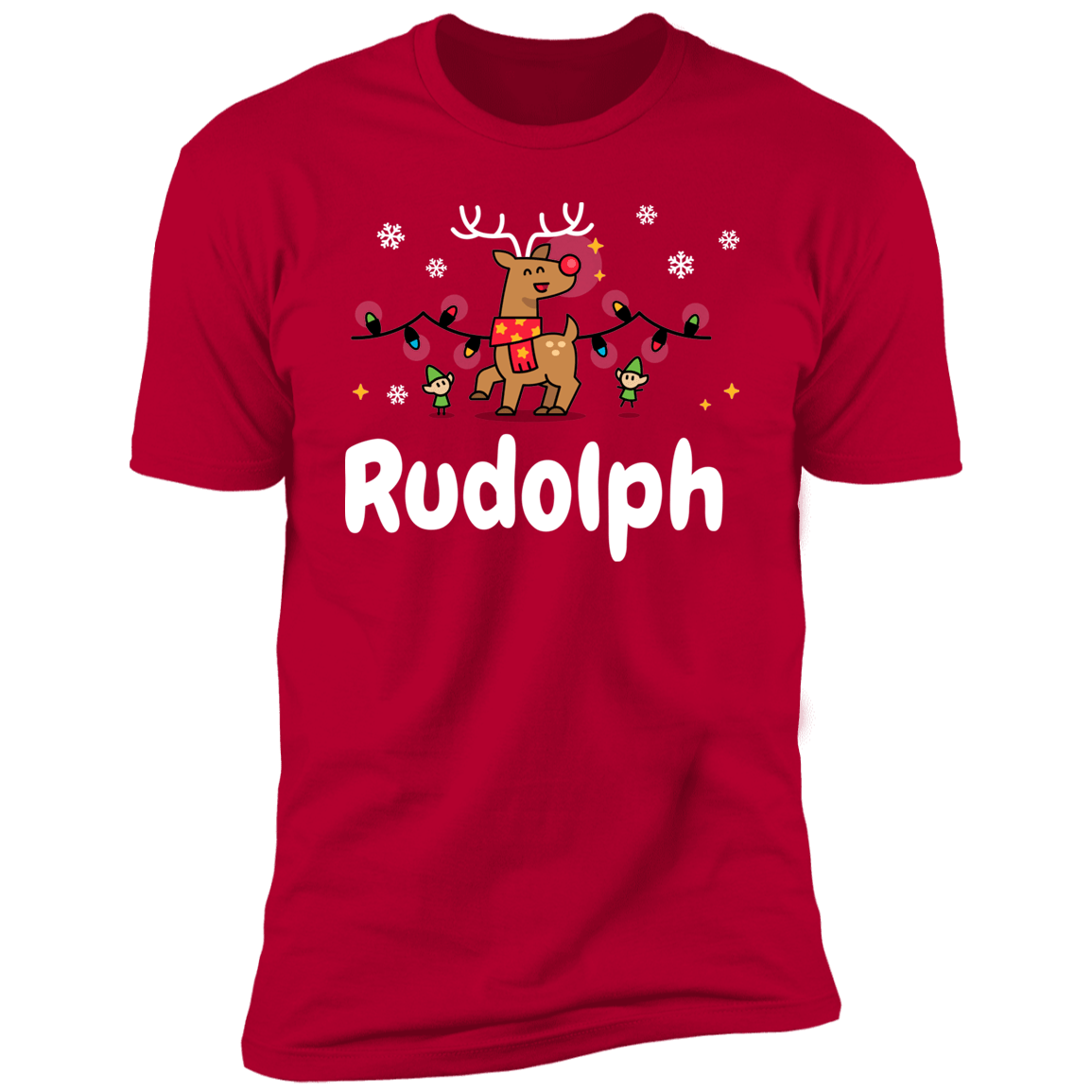 Most Likely to Try to Ride Rudolph + Rudolph | Matching Couples Tees (Red & Green Set)