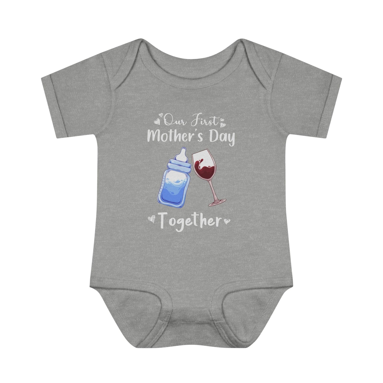 Our first mother's Day Together Infant Baby Rib Bodysuit