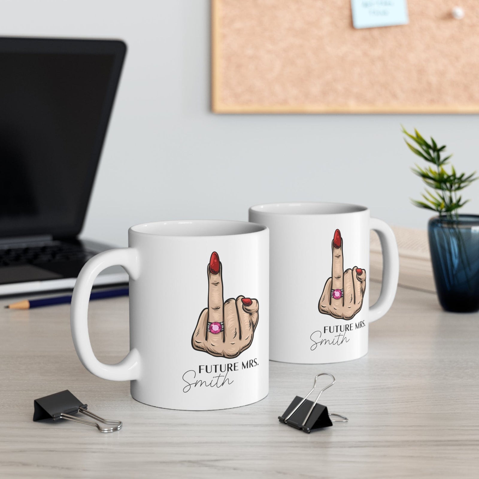 Personalized Engagement Mug Ceramic Mug 11oz