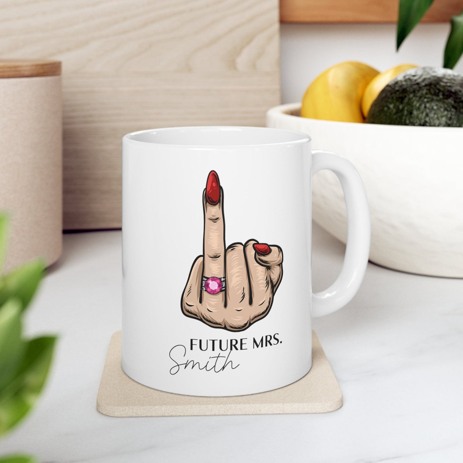 Personalized Engagement Mug Ceramic Mug 11oz