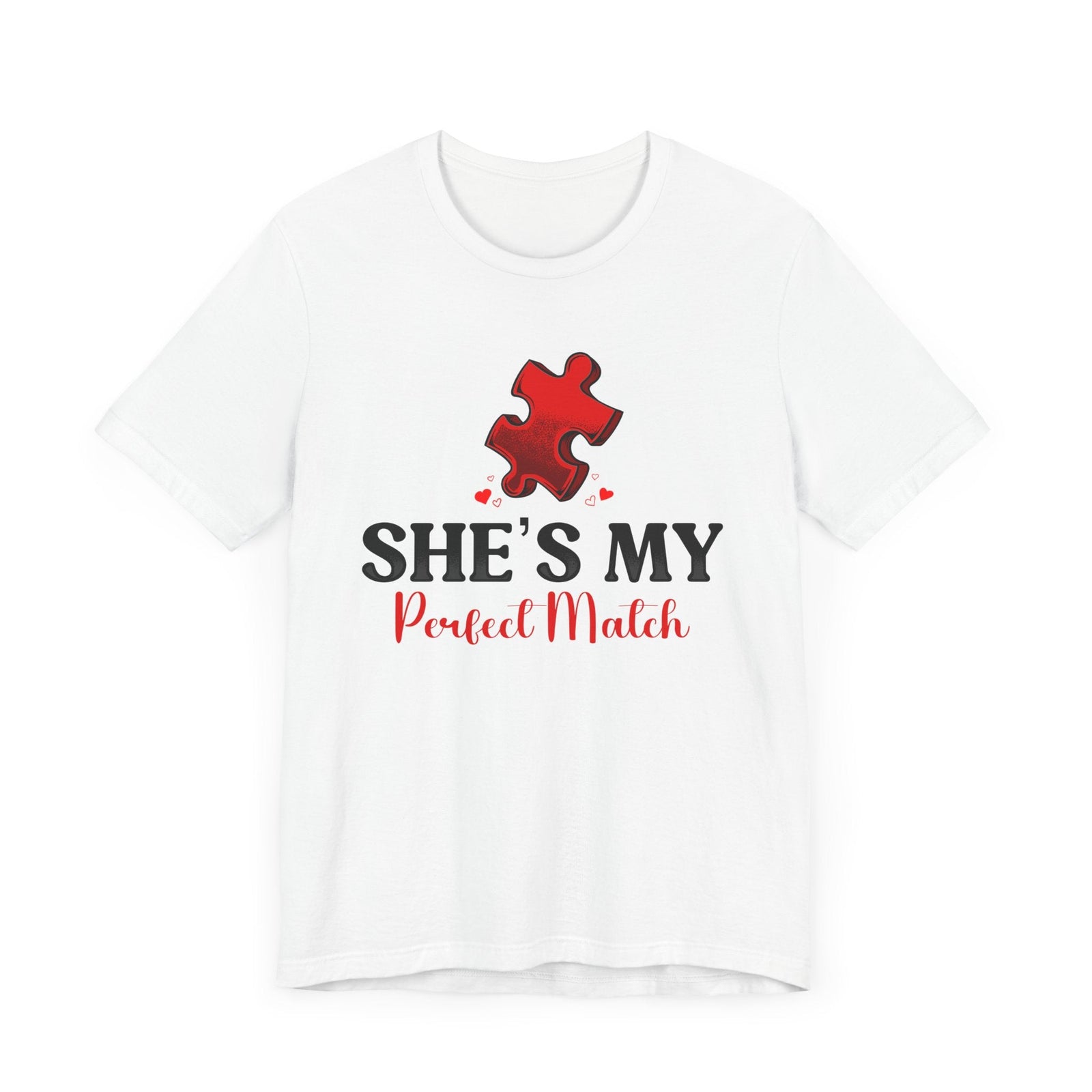 She's My Perfect Match | Deluxe White Tee
