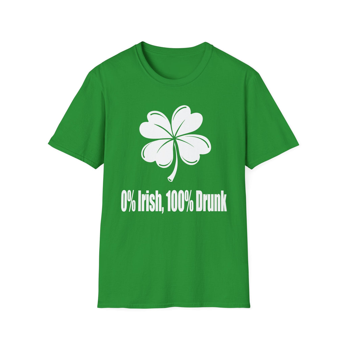 0% Irish, 100% Drunk | Deluxe St Patrick's Day Tee
