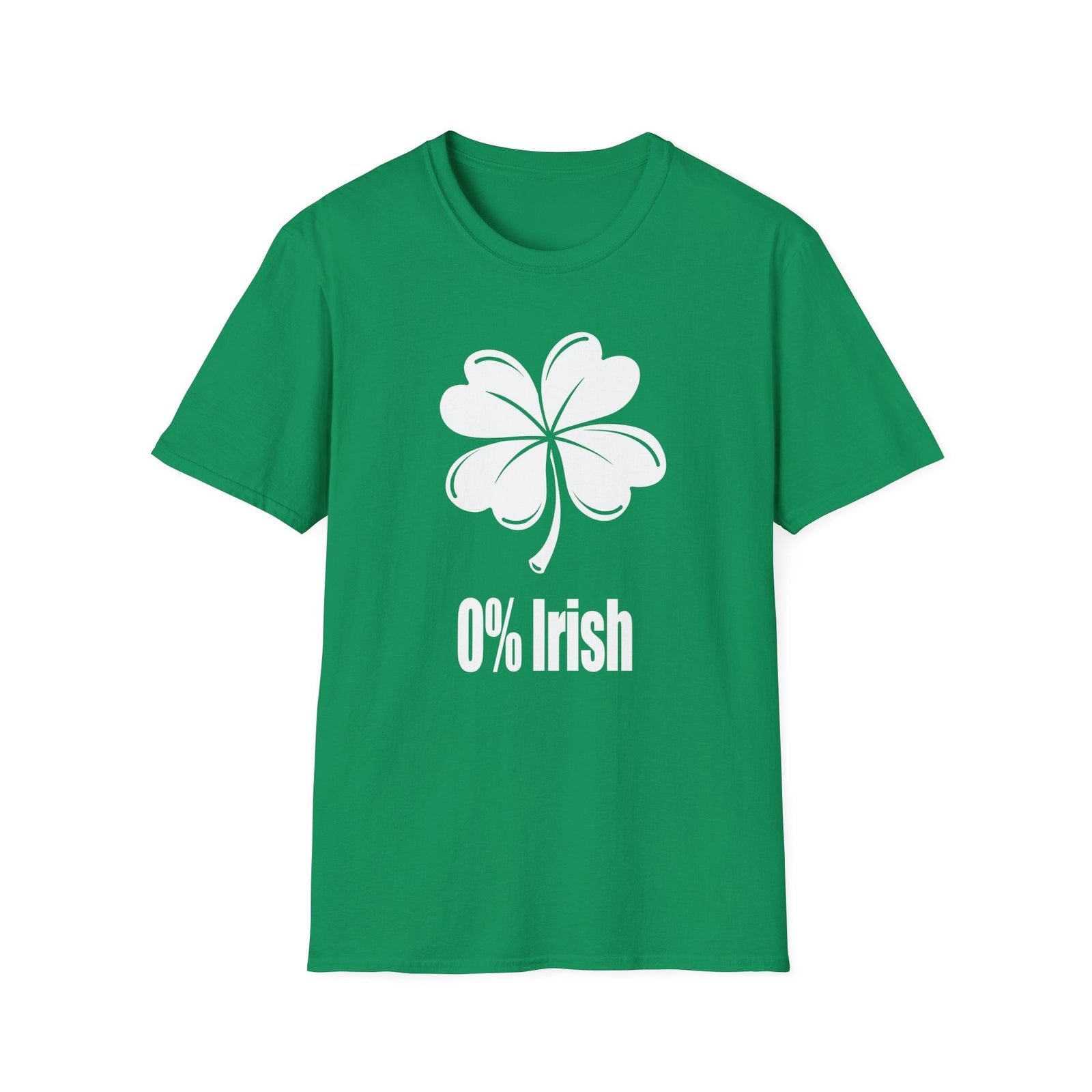 0% Irish | Deluxe St Patrick's Day Tee