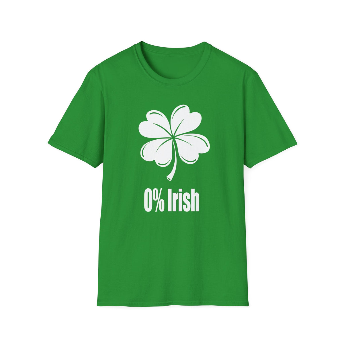 0% Irish | Deluxe St Patrick's Day Tee