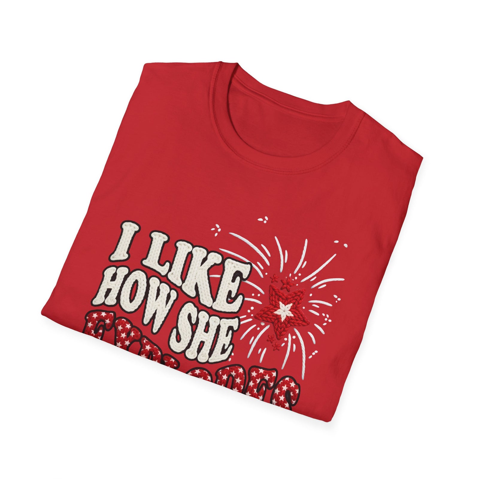 I Like How She Explodes Deluxe Red Tee | 250th Anniversary Edition