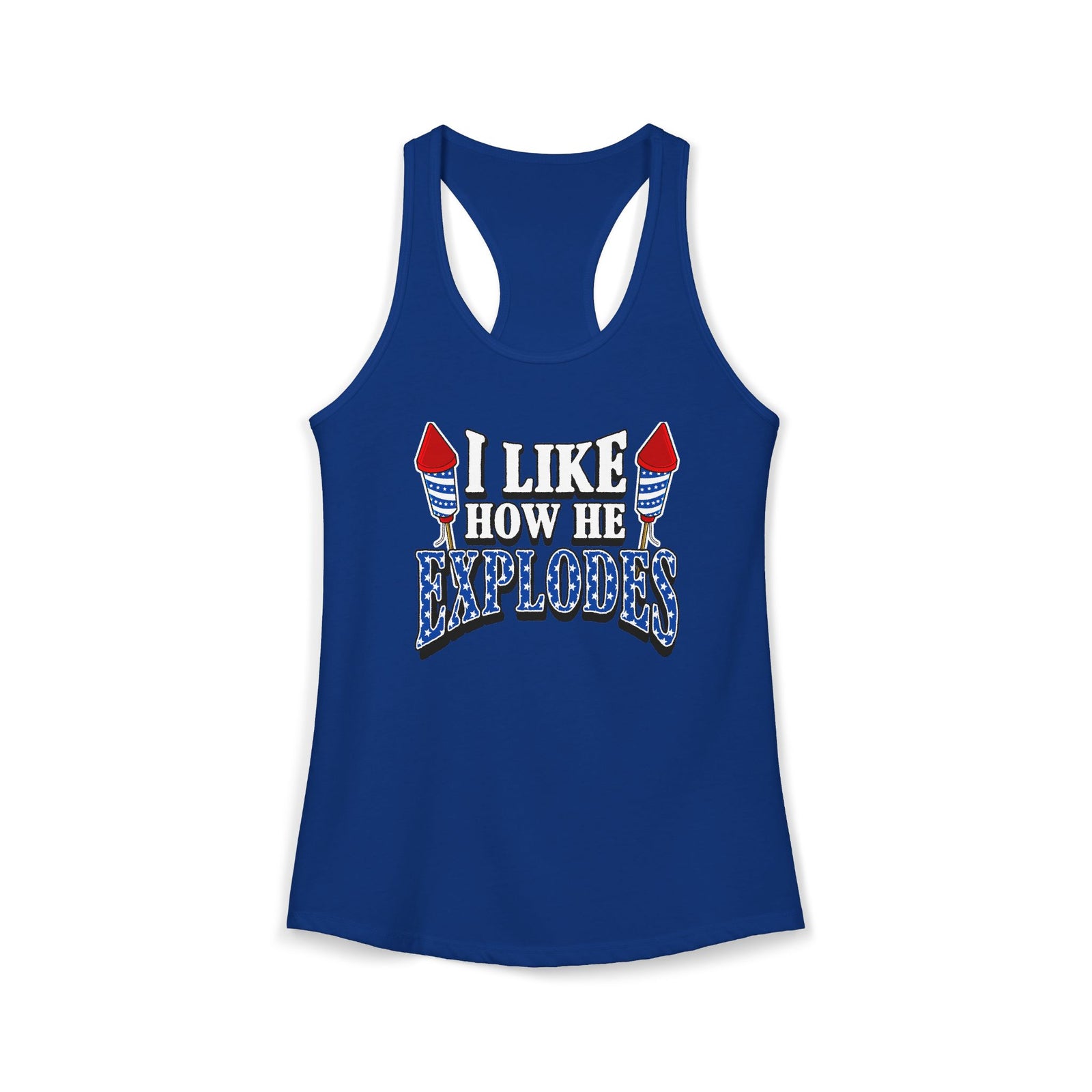 I Like How He Explodes | Women's Racerback Tank
