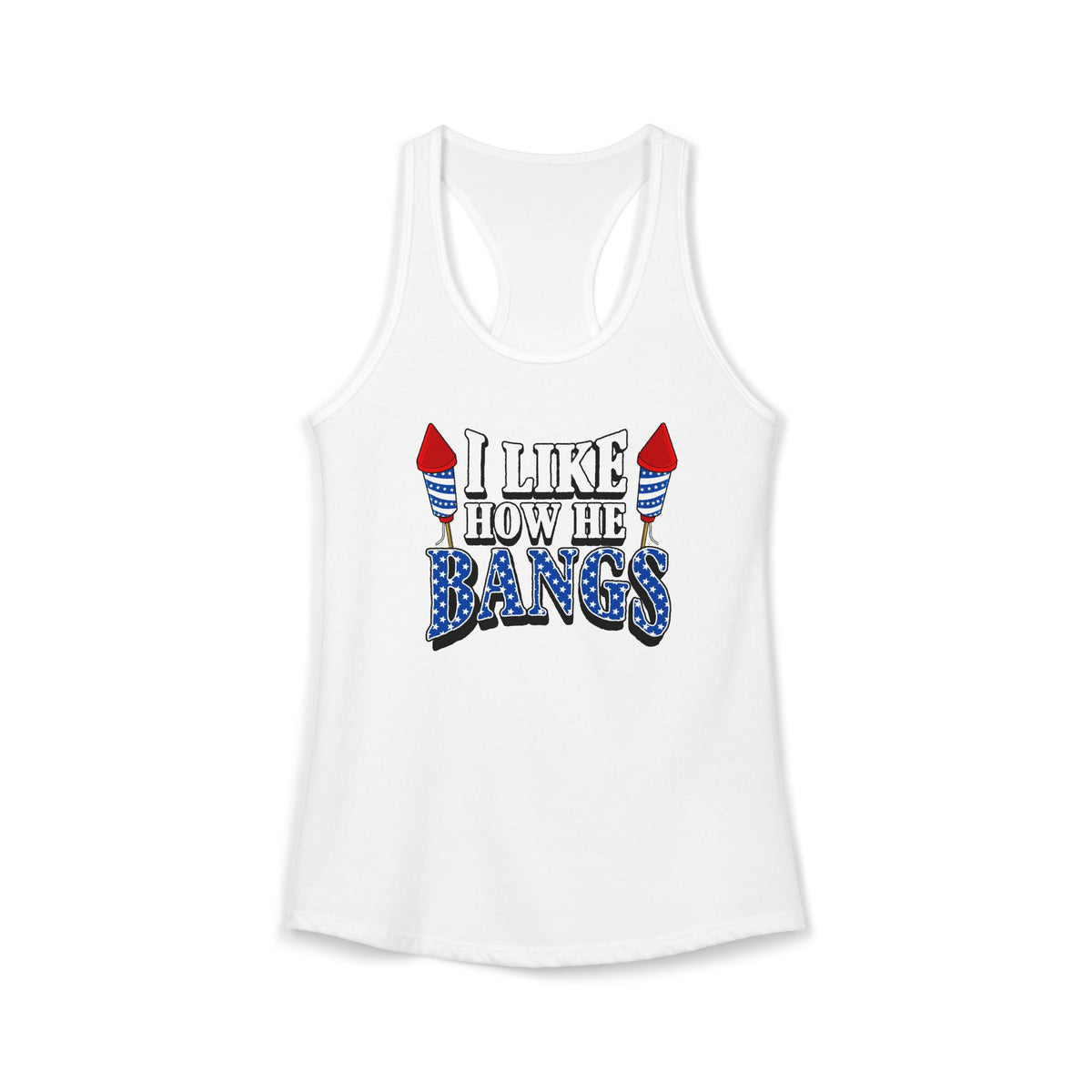 I Like How He Bangs | Women's Racerback Tank