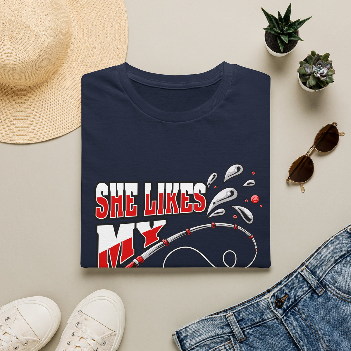 She Likes My Pole | Deluxe Tee