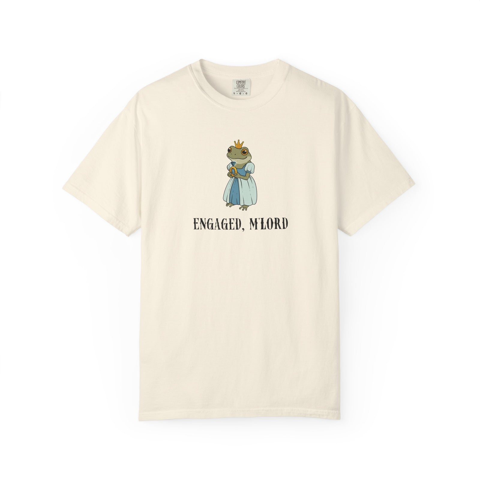 Engaged, M’Lord – Comfort Colors® Frog Princess Engagement Tee