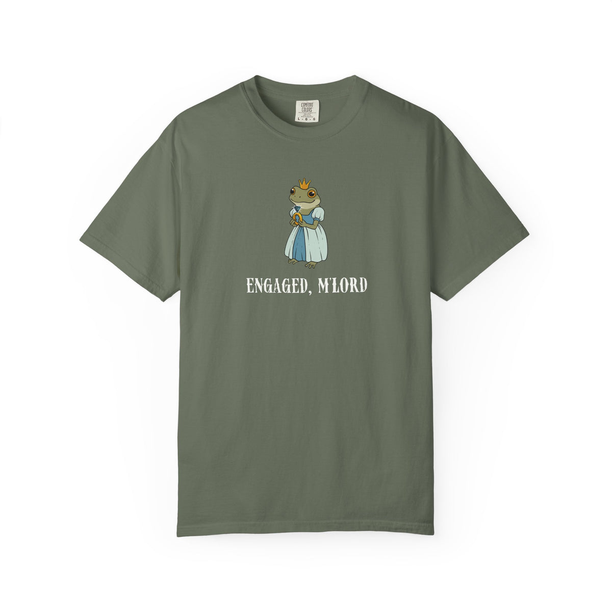 Engaged, M’Lord – Comfort Colors® Frog Princess Engagement Tee