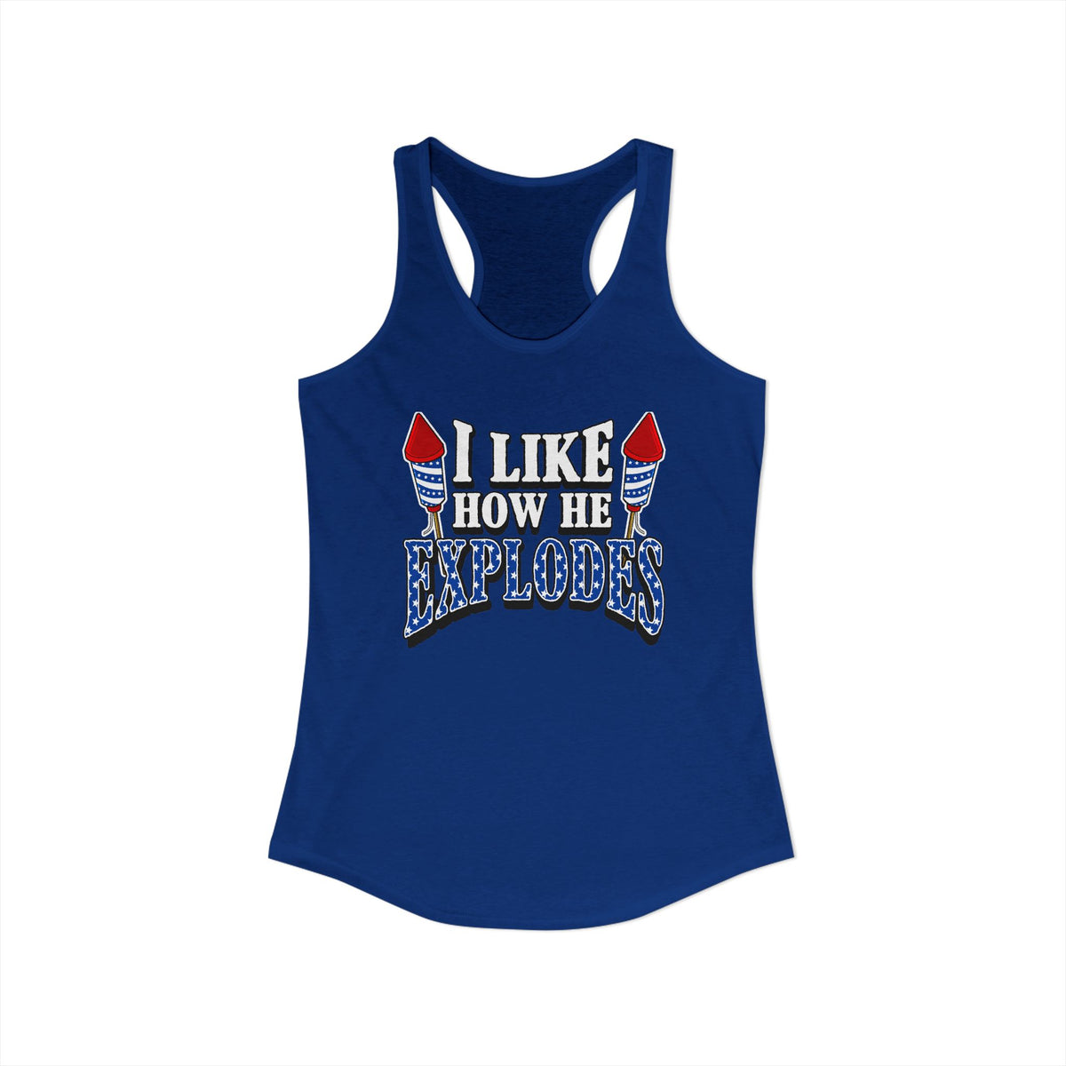 I Like How He Explodes | Women's Racerback Tank