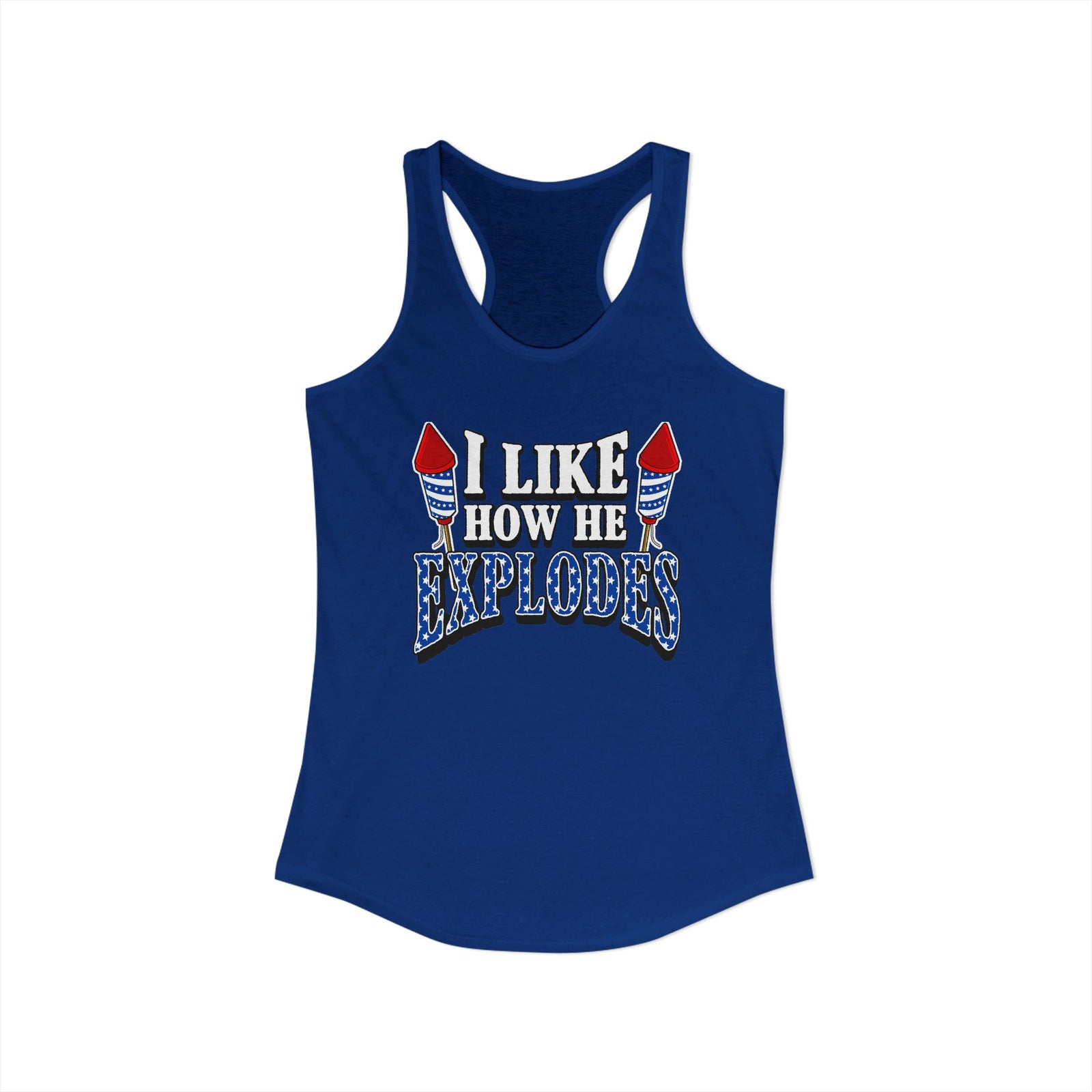 I Like How He Explodes | Women's Racerback Tank