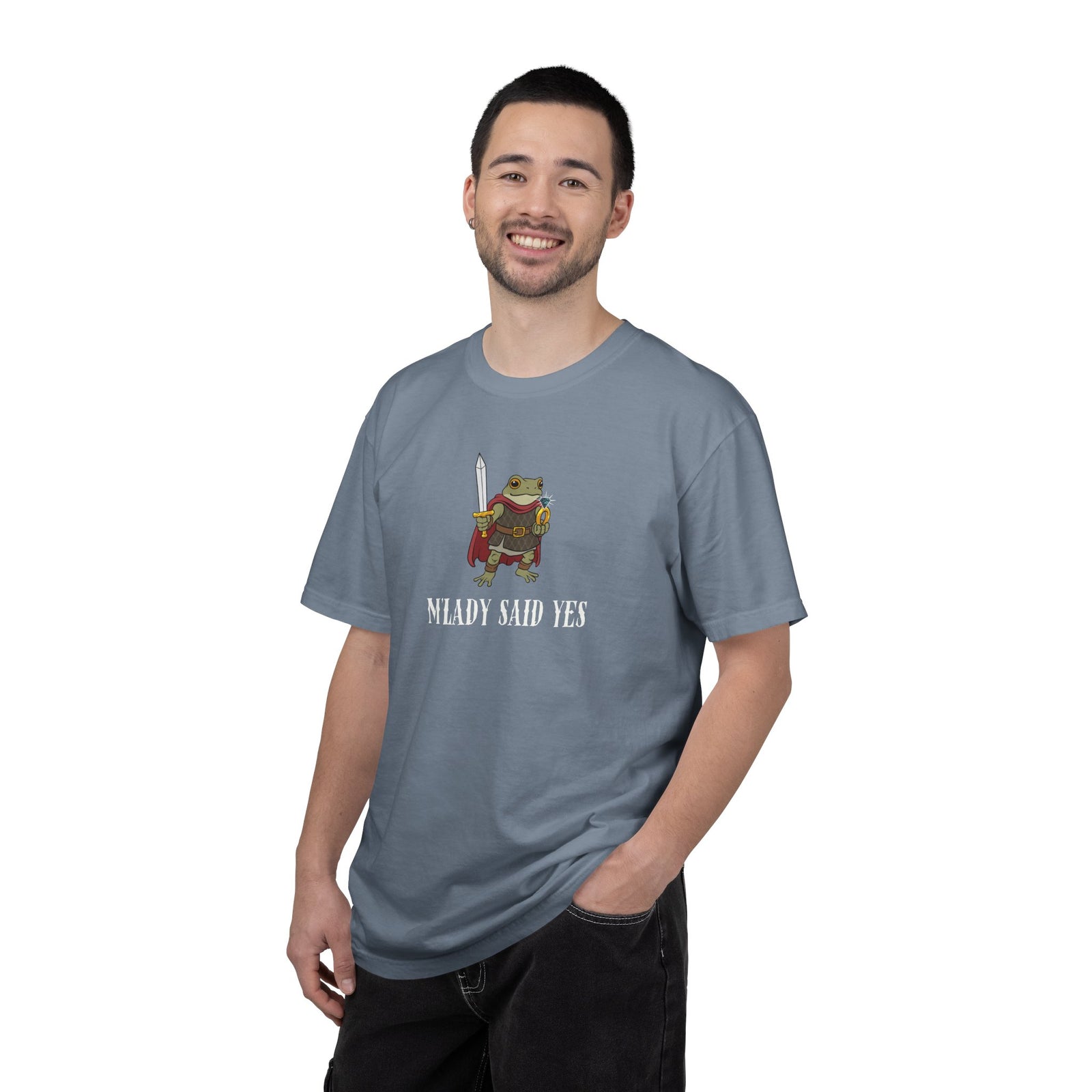 M’LADY SAID YES | Comfort Colors® Frog Prince Engagement Tee