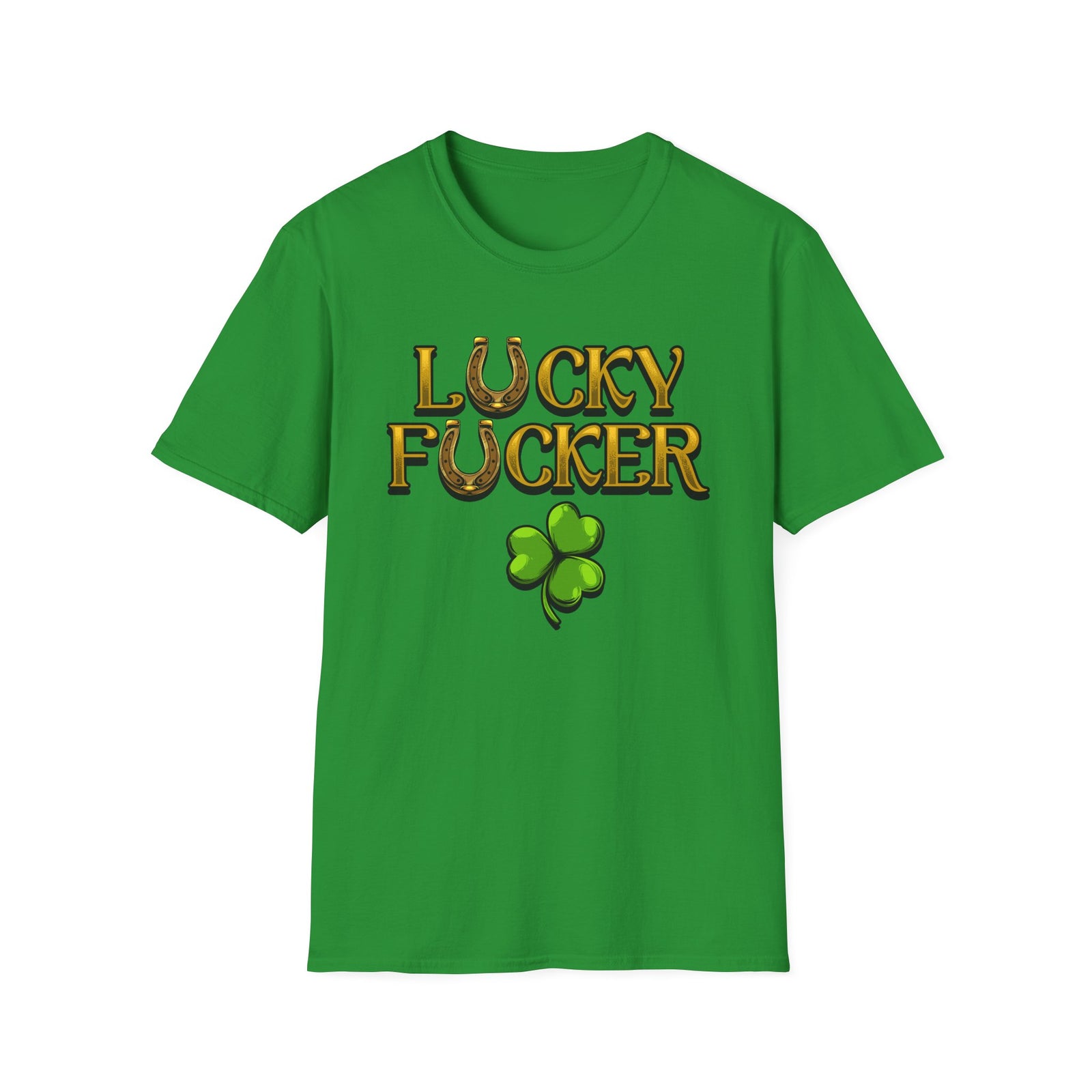 Lucky F Gold | Deluxe Irish Green Tee