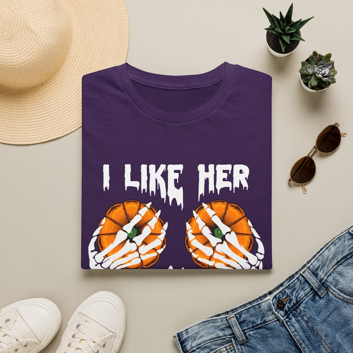 I Like Her Pumkins Deluxe Unisex Tee