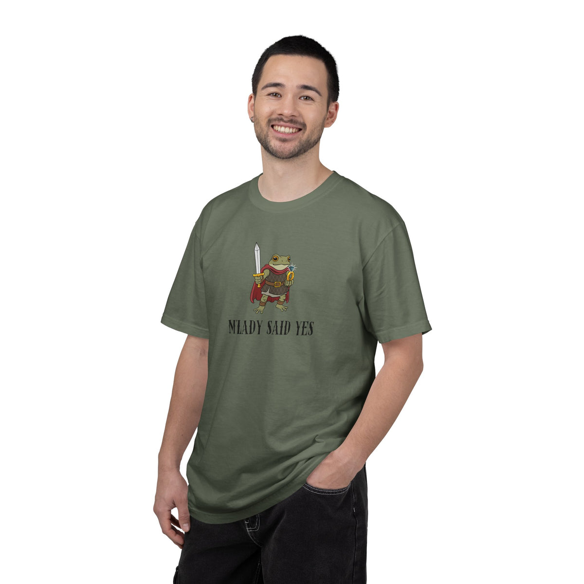 M’LADY SAID YES | Comfort Colors® Frog Prince Engagement Tee