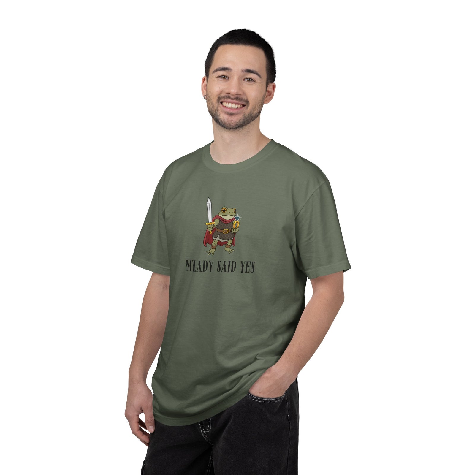M’LADY SAID YES | Comfort Colors® Frog Prince Engagement Tee