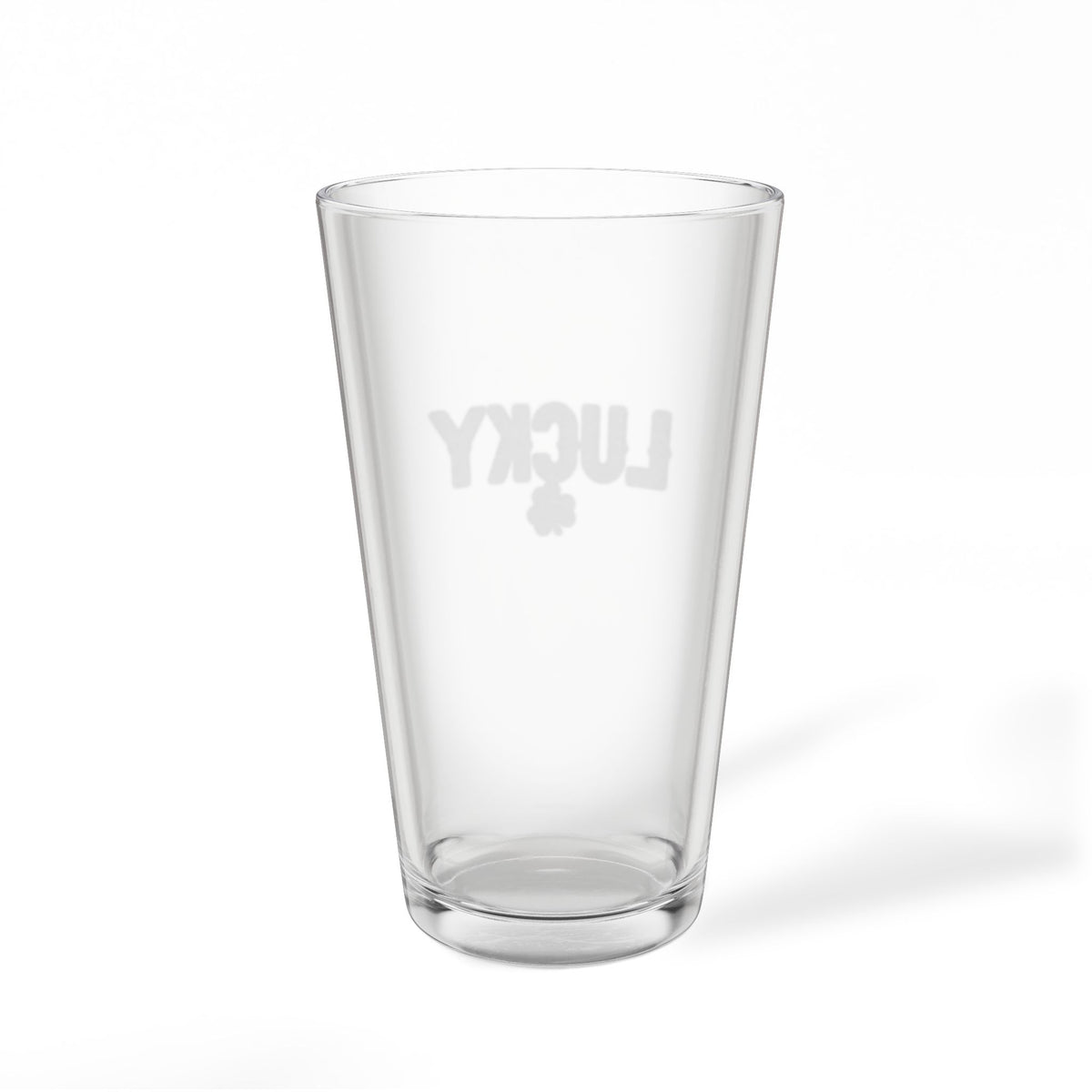 Engraved Pint Glass — "Lucky" 16oz