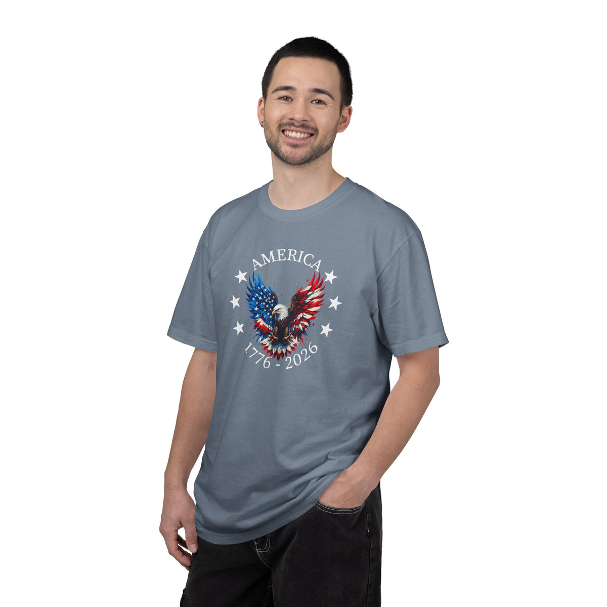 America 1776–2026 Patriotic Eagle T-Shirt