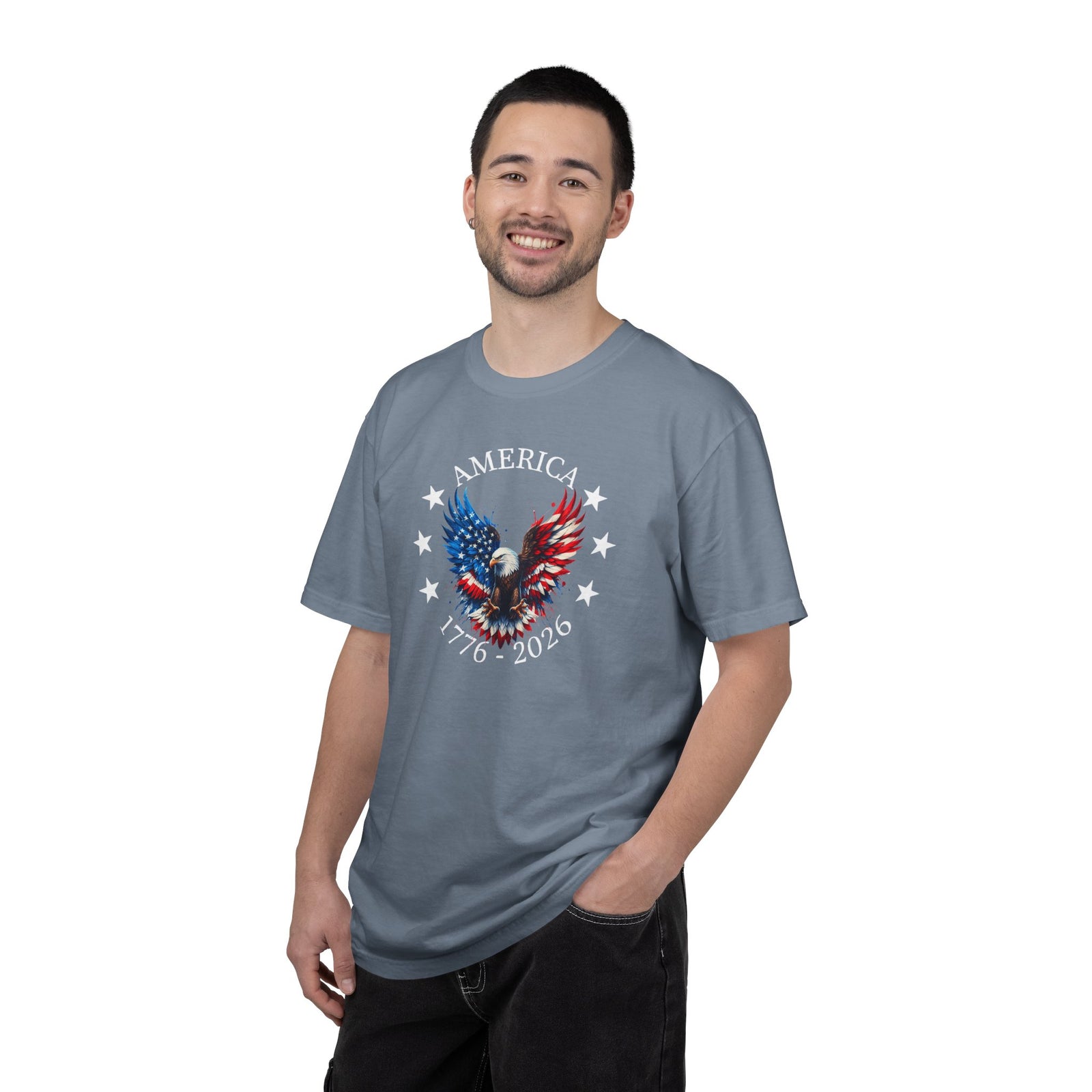 America 1776–2026 Patriotic Eagle T-Shirt