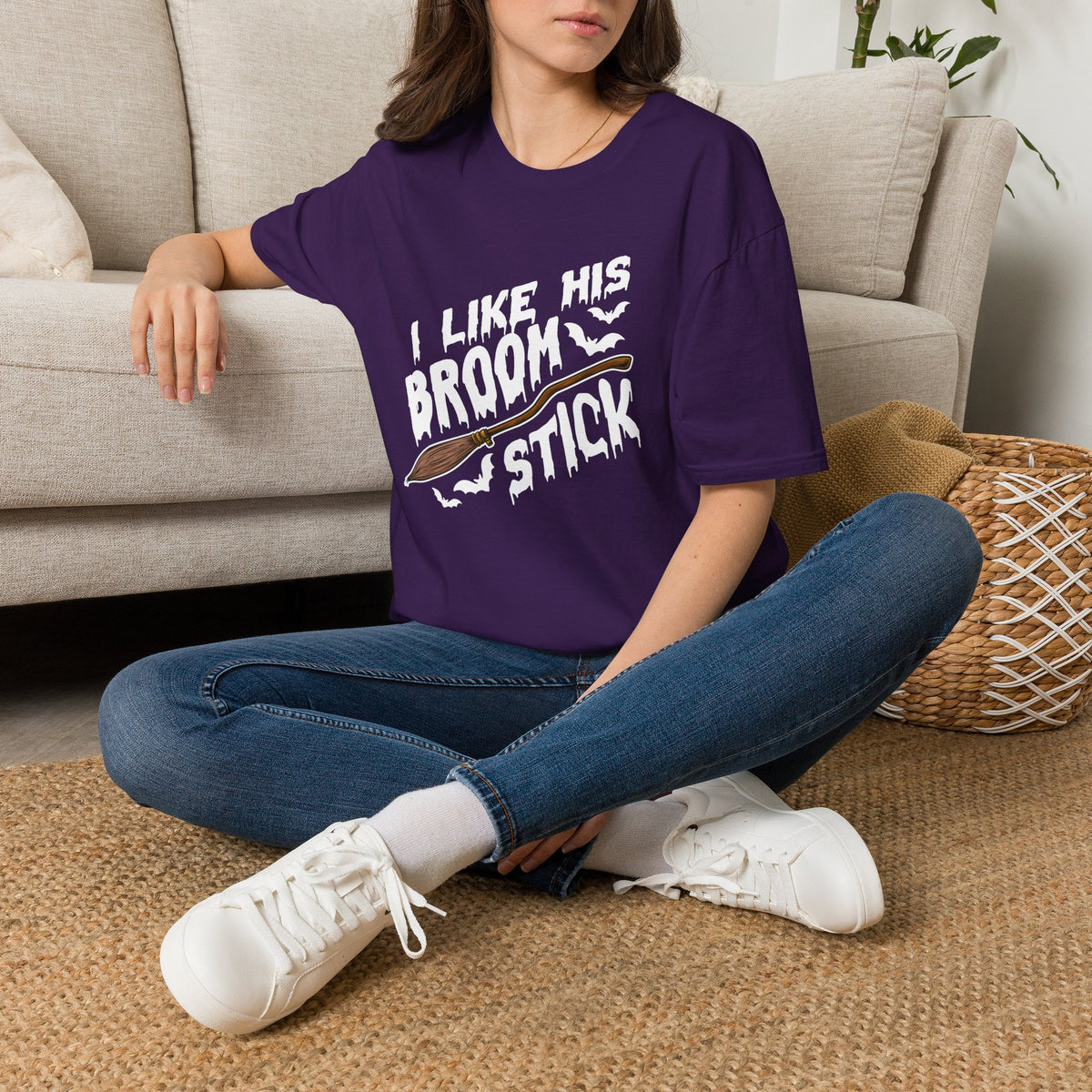 I Like His Broomstick Deluxe Unisex Tee