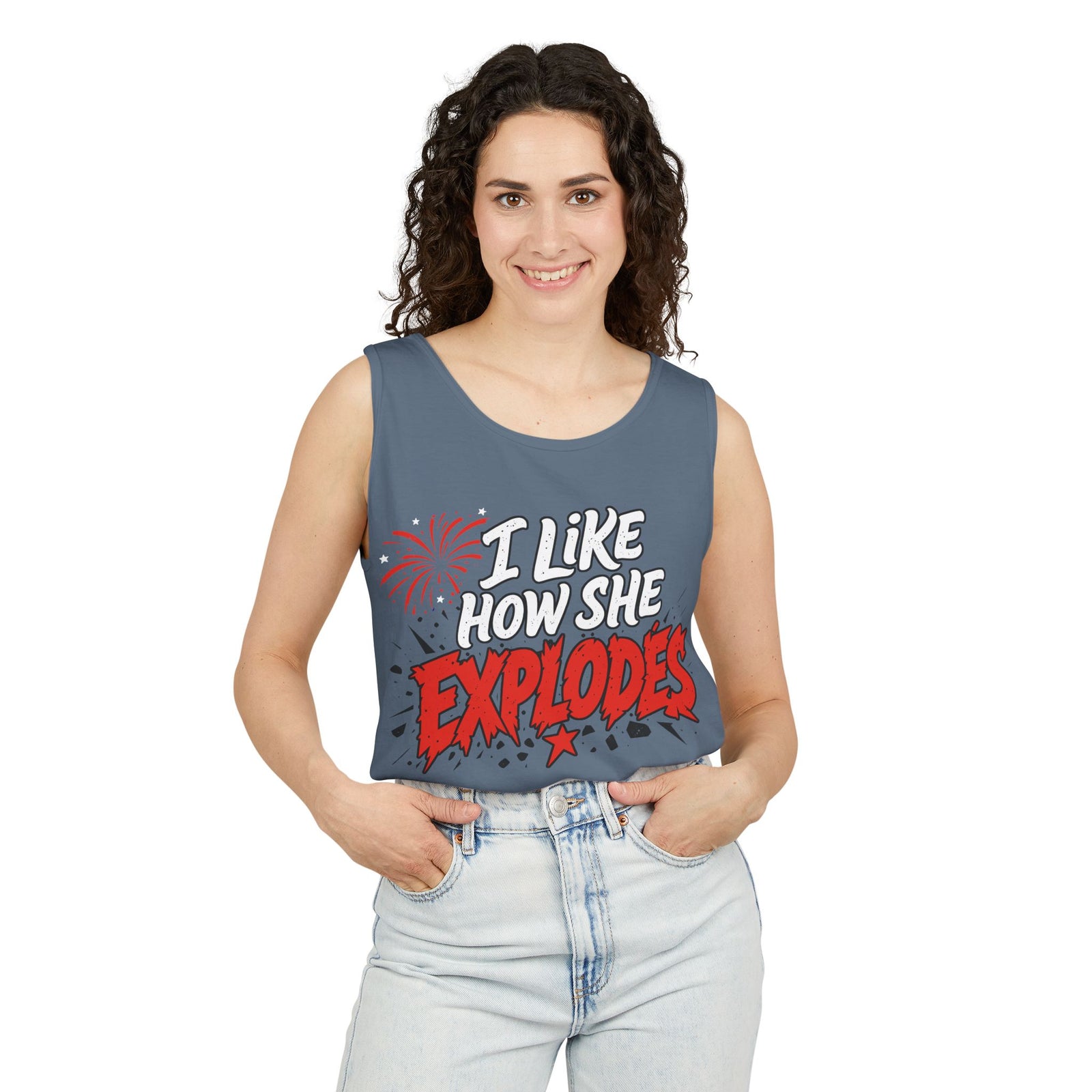 I Like How She Explodes | Comfort Colors® Tank Top