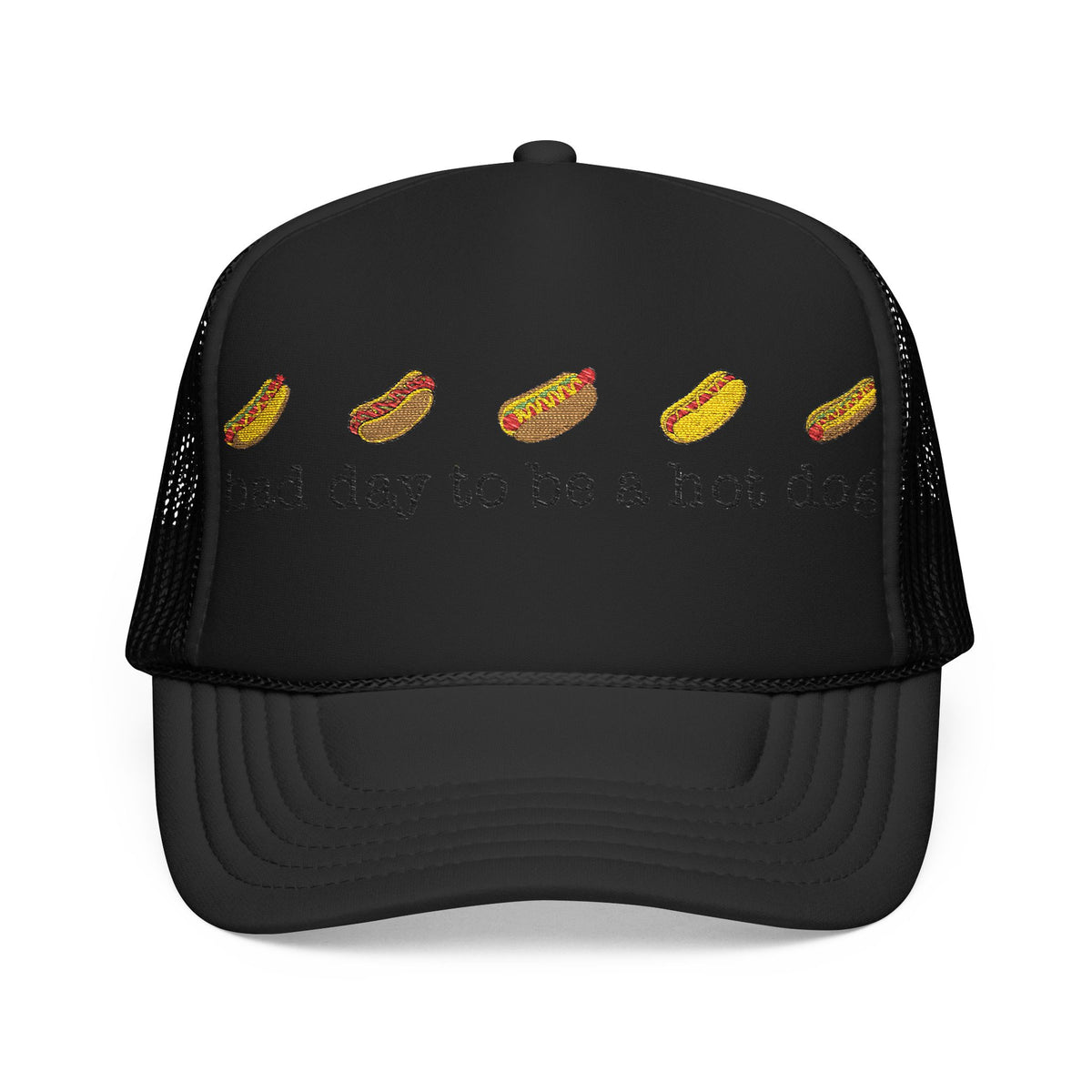 Bad Day to Be a Hot Dog Trucker Hat | Black