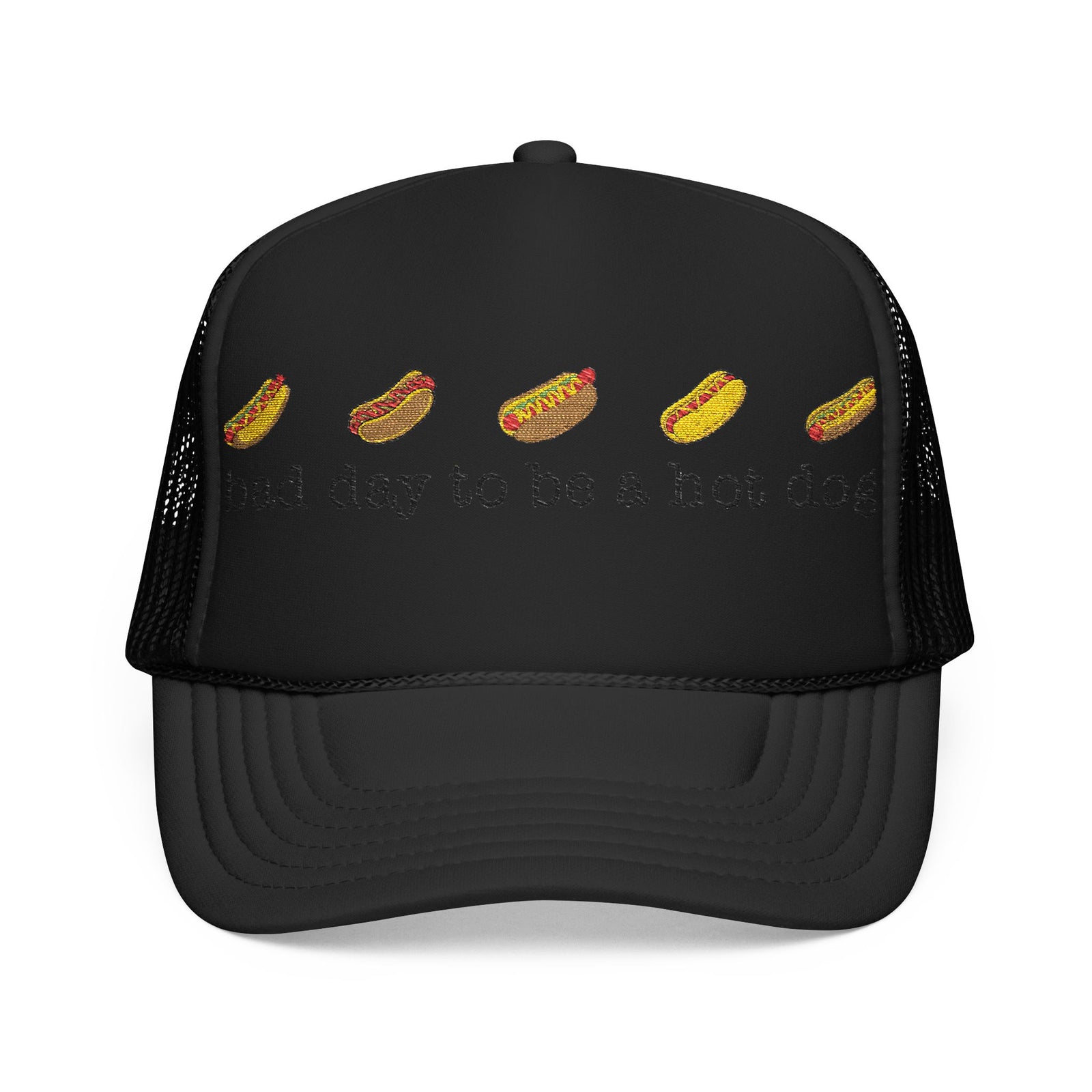 Bad Day to Be a Hot Dog Trucker Hat | Black