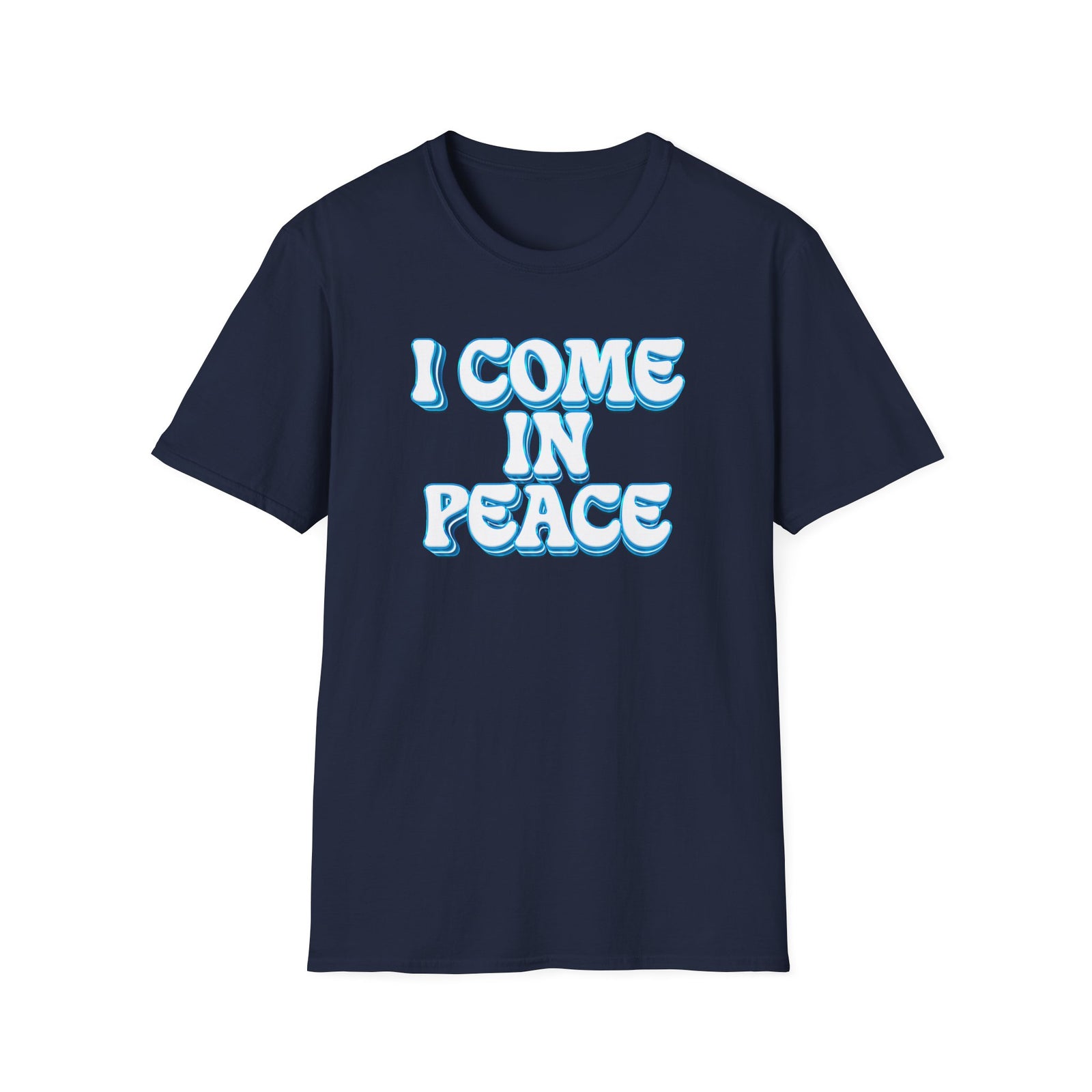 I Come In Peace | Deluxe Navy Tee