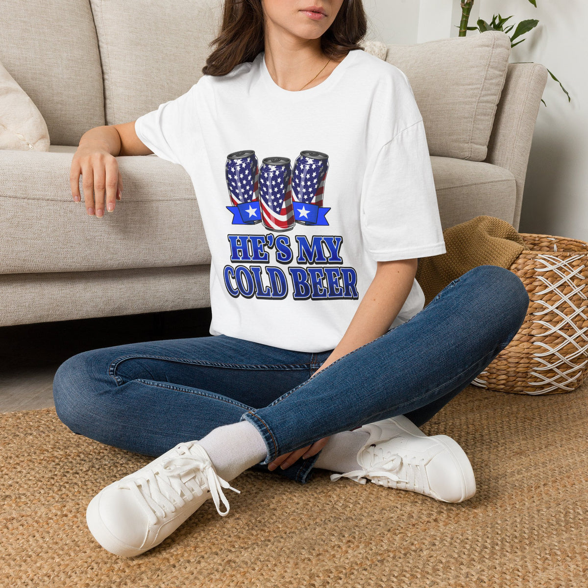 He's My Cold Beer | Unisex Deluxe Tee