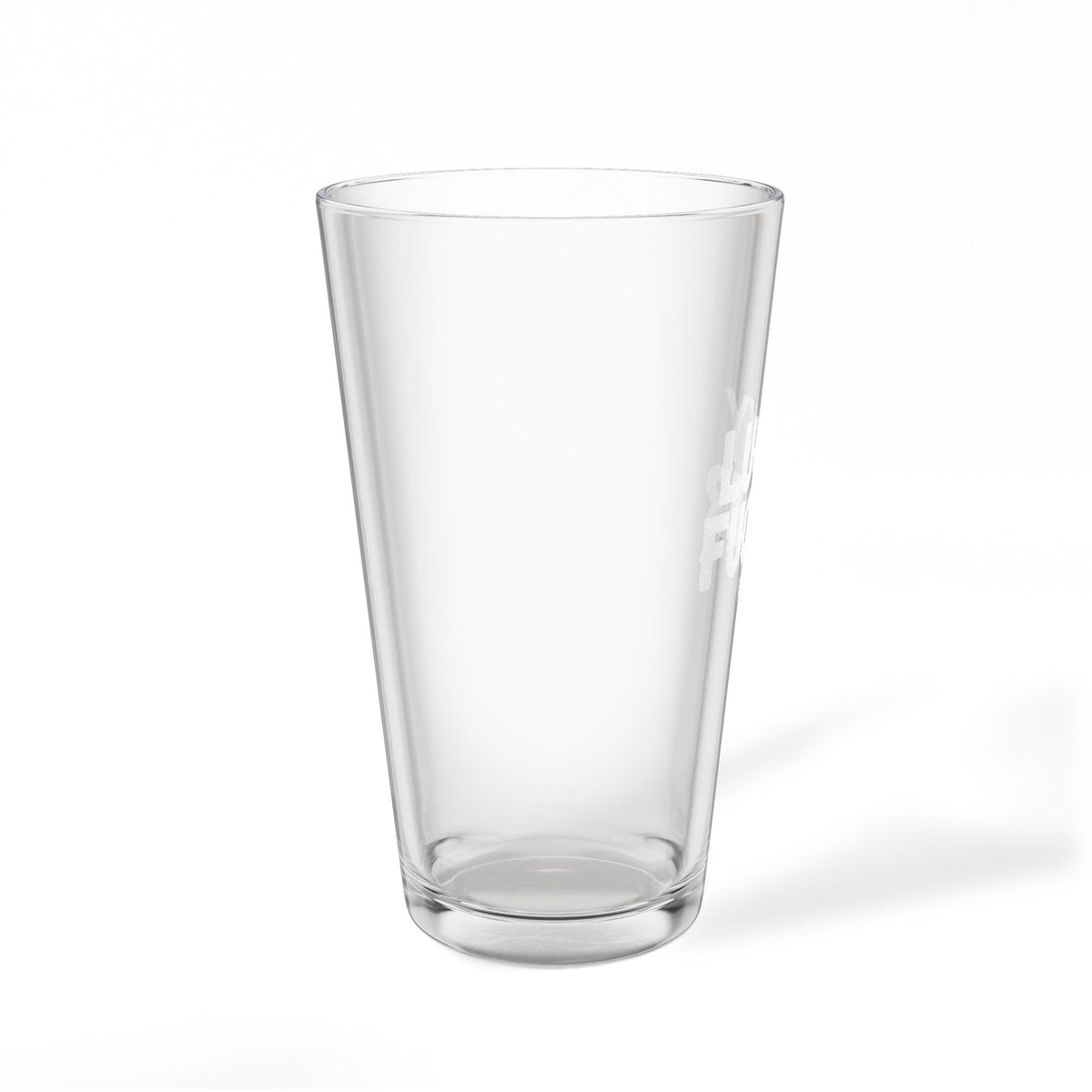 Engraved Pint Glass — "Lucky F*cker" 16oz