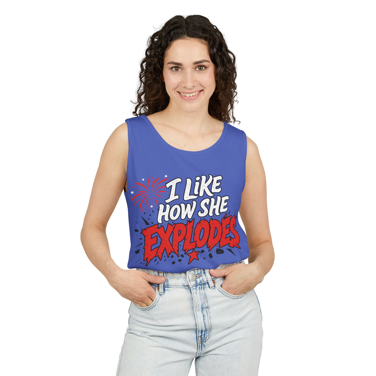 I Like How She Explodes | Comfort Colors® Tank Top