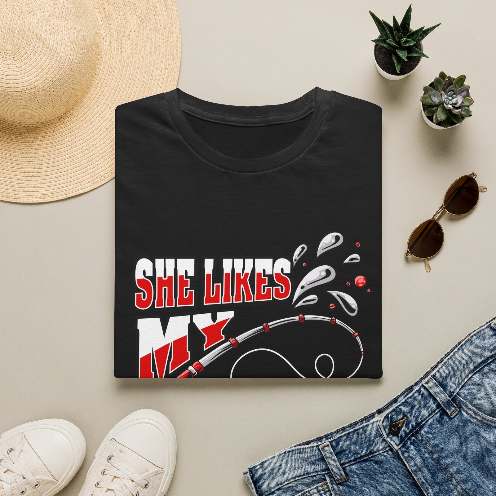 She Likes My Pole | Deluxe Tee