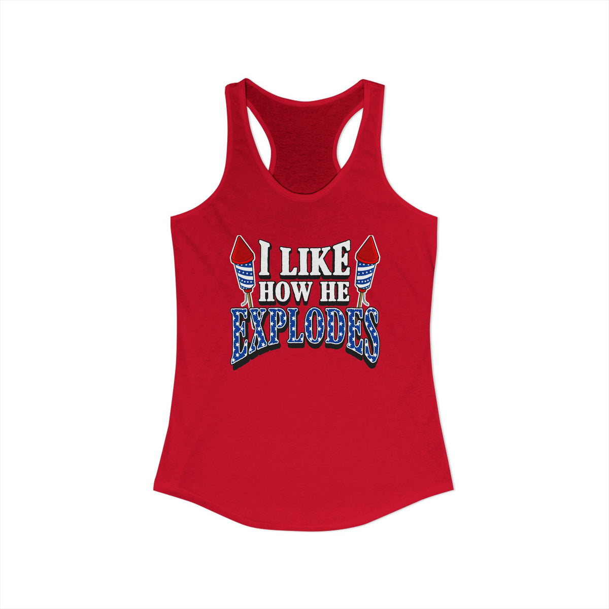 I Like How He Explodes | Women's Racerback Tank