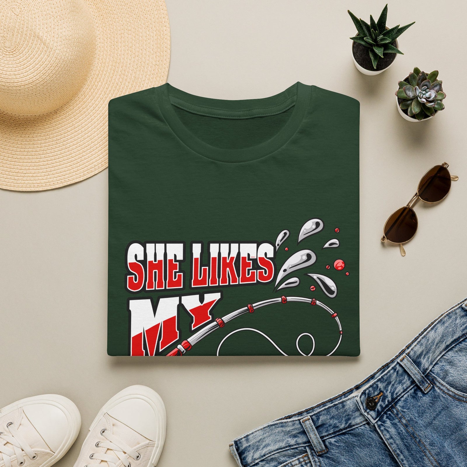 She Likes My Pole | Deluxe Tee