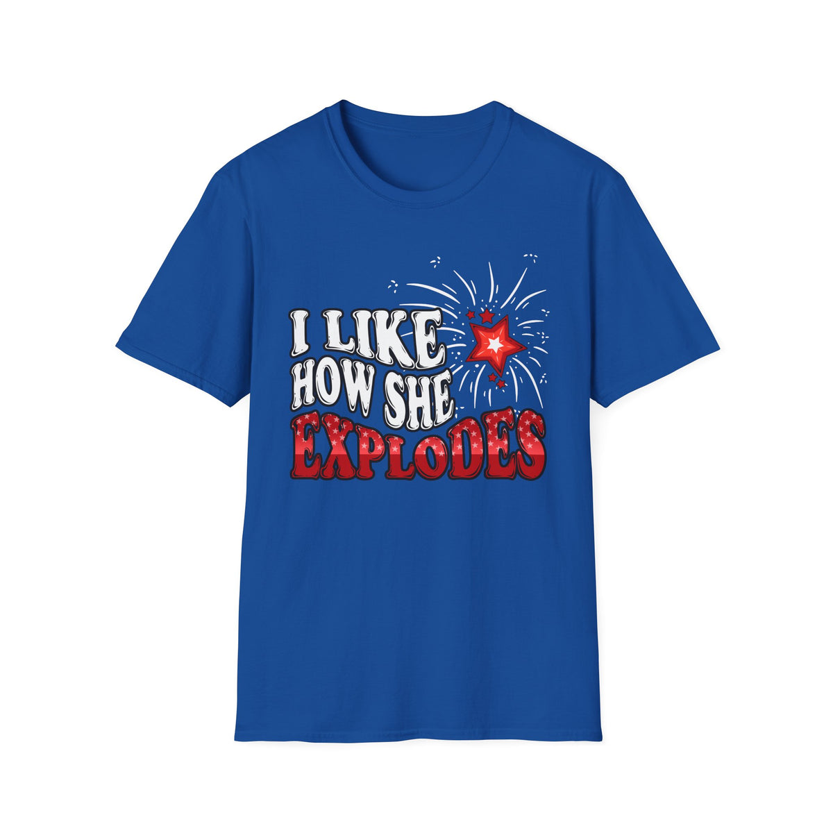 I Like How She Explodes Deluxe Navy Tee | OG Edition