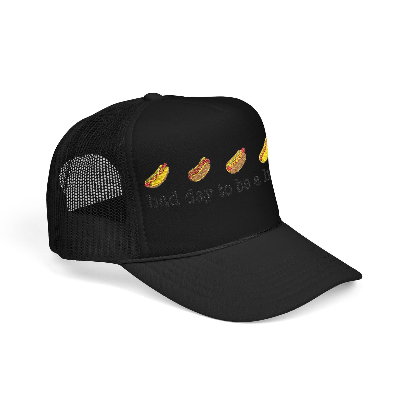 Bad Day to Be a Hot Dog Trucker Hat | Black