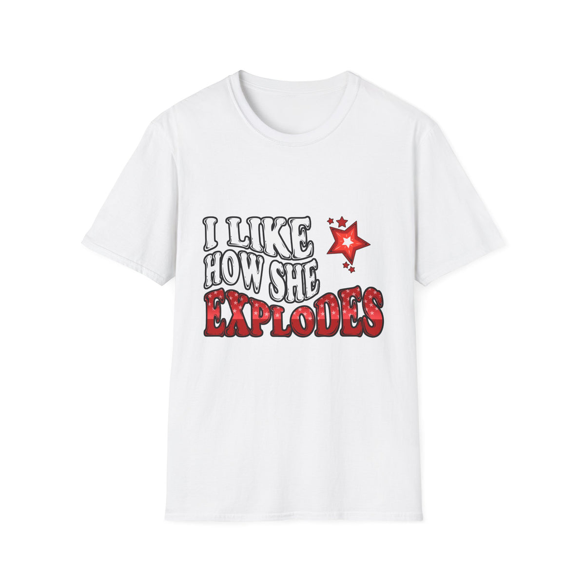 I Like How She Explodes Deluxe Navy Tee | OG Edition
