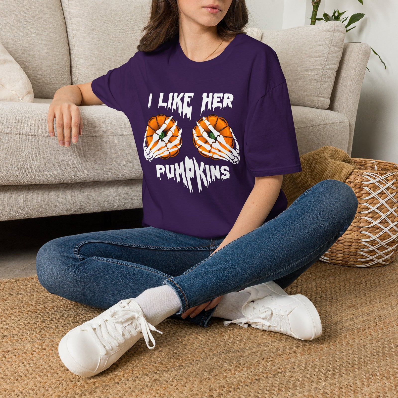 I Like Her Pumkins Deluxe Unisex Tee