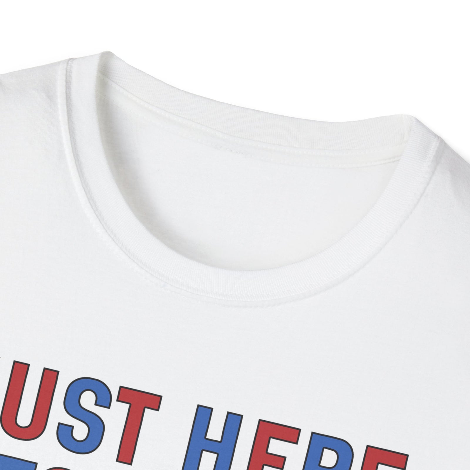 Just Here For The Fireworks Deluxe White Tee (Unisex)