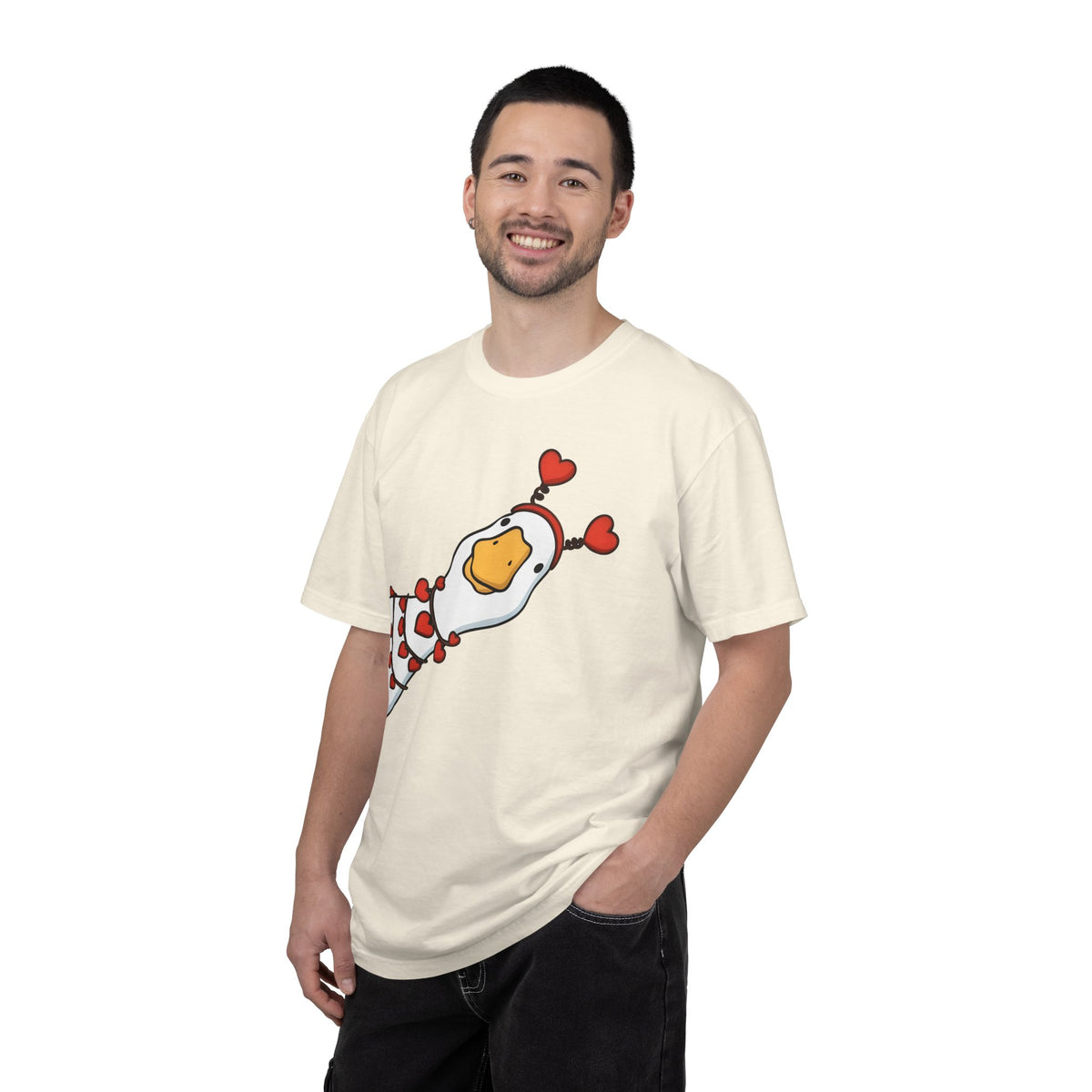 Cute Heart Goose T-Shirt — Valentine’s Day Cute Animal Tee