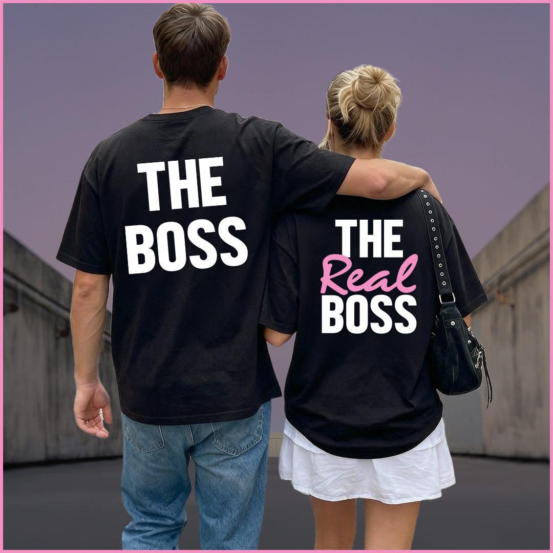 The Boss & The Real Boss Deluxe Couples Tees