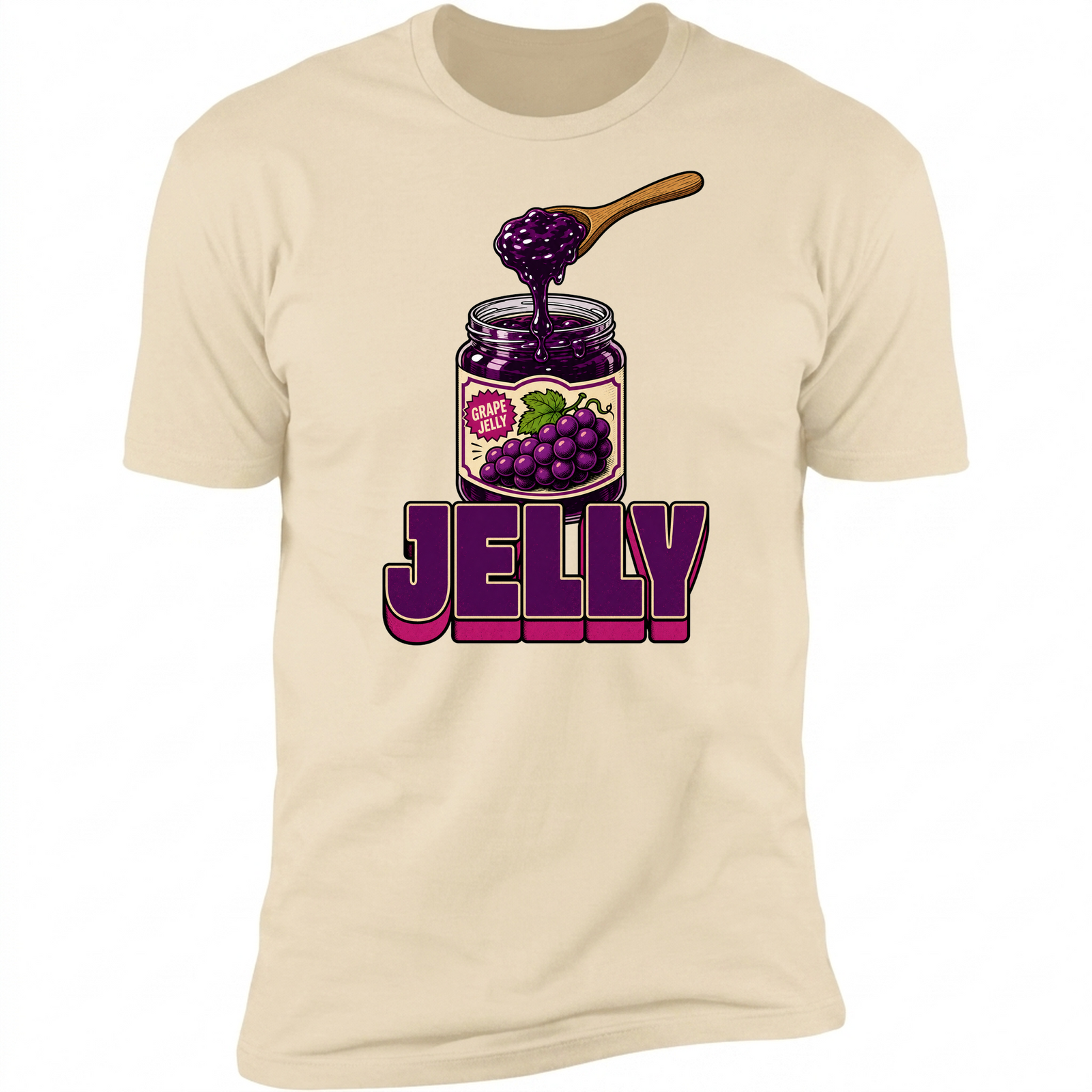 Jelly on Natural front view