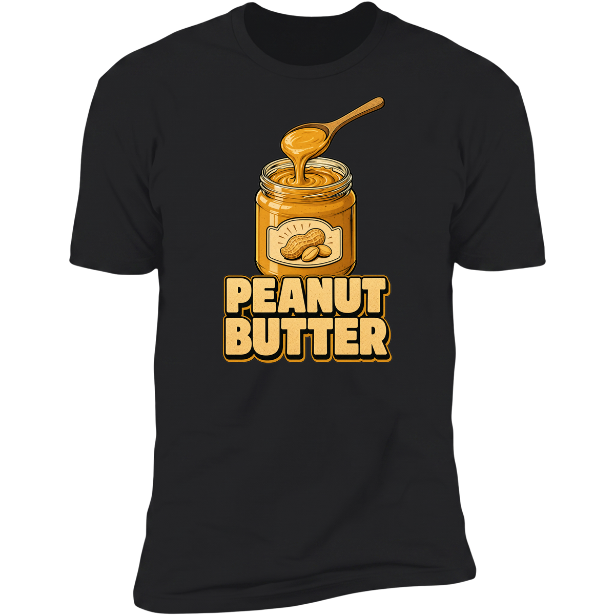 Peanut Butter on Black front view