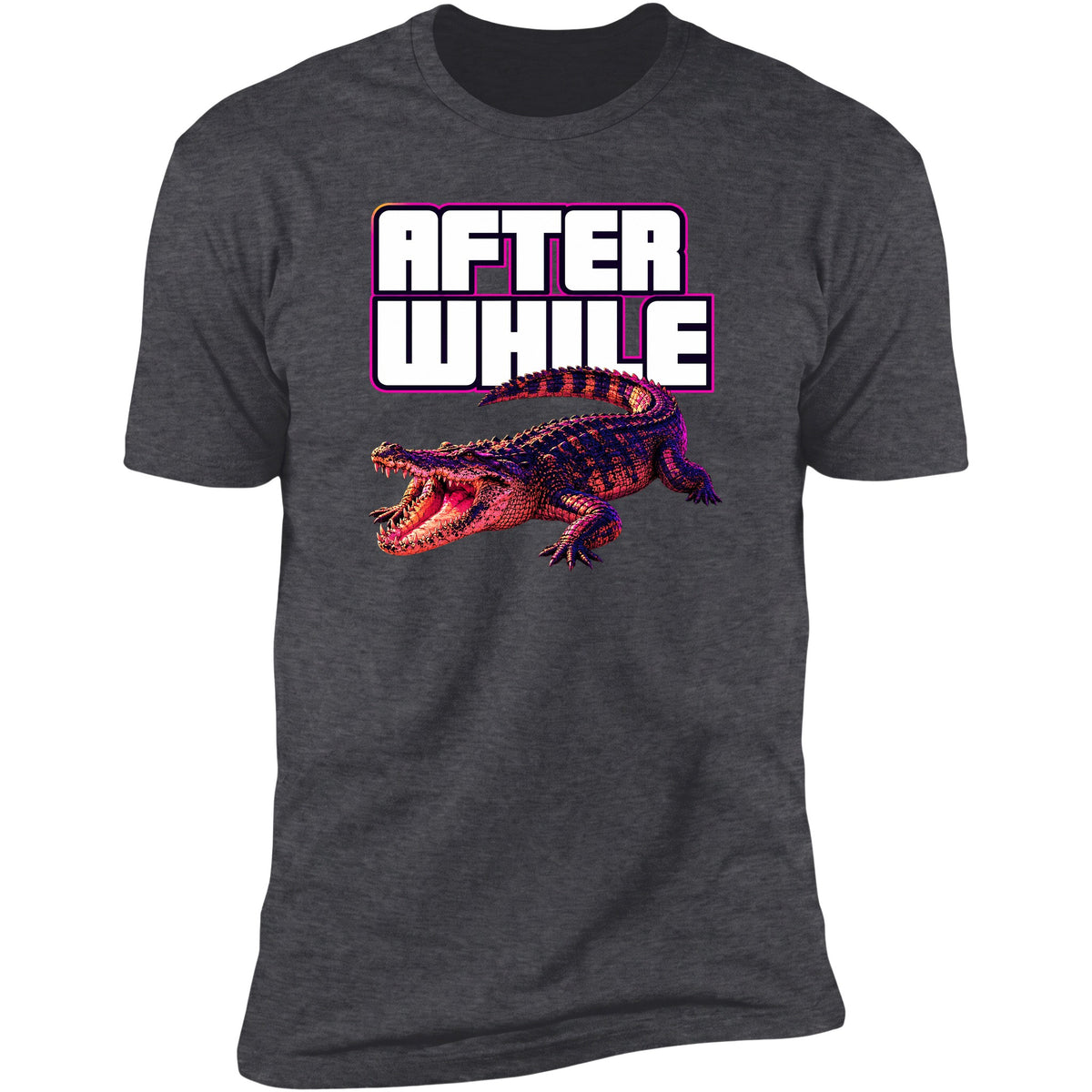 After While crocodile tee, Dark Heather