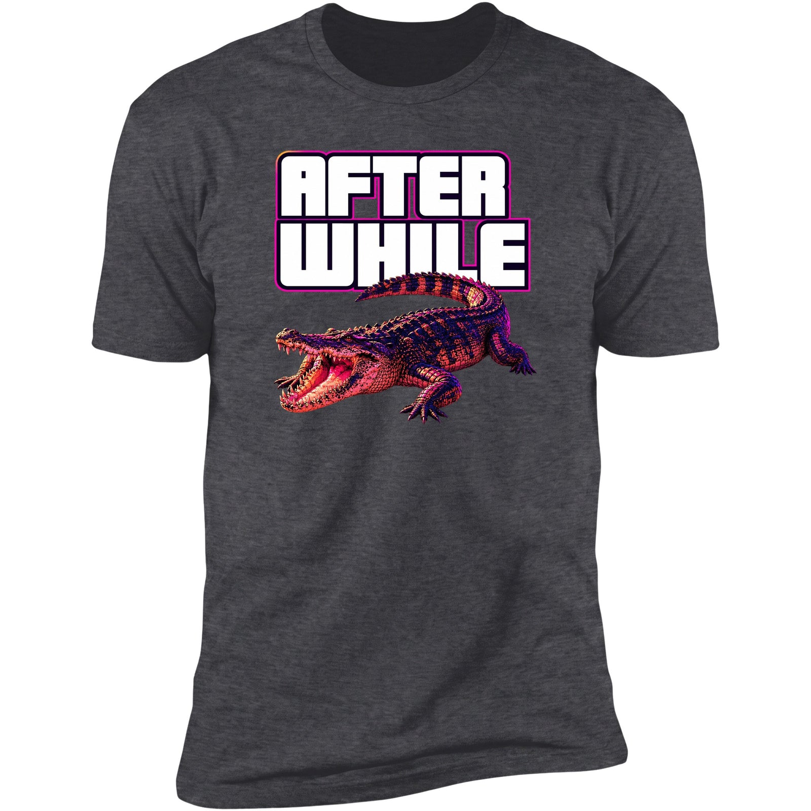 After While crocodile tee, Dark Heather