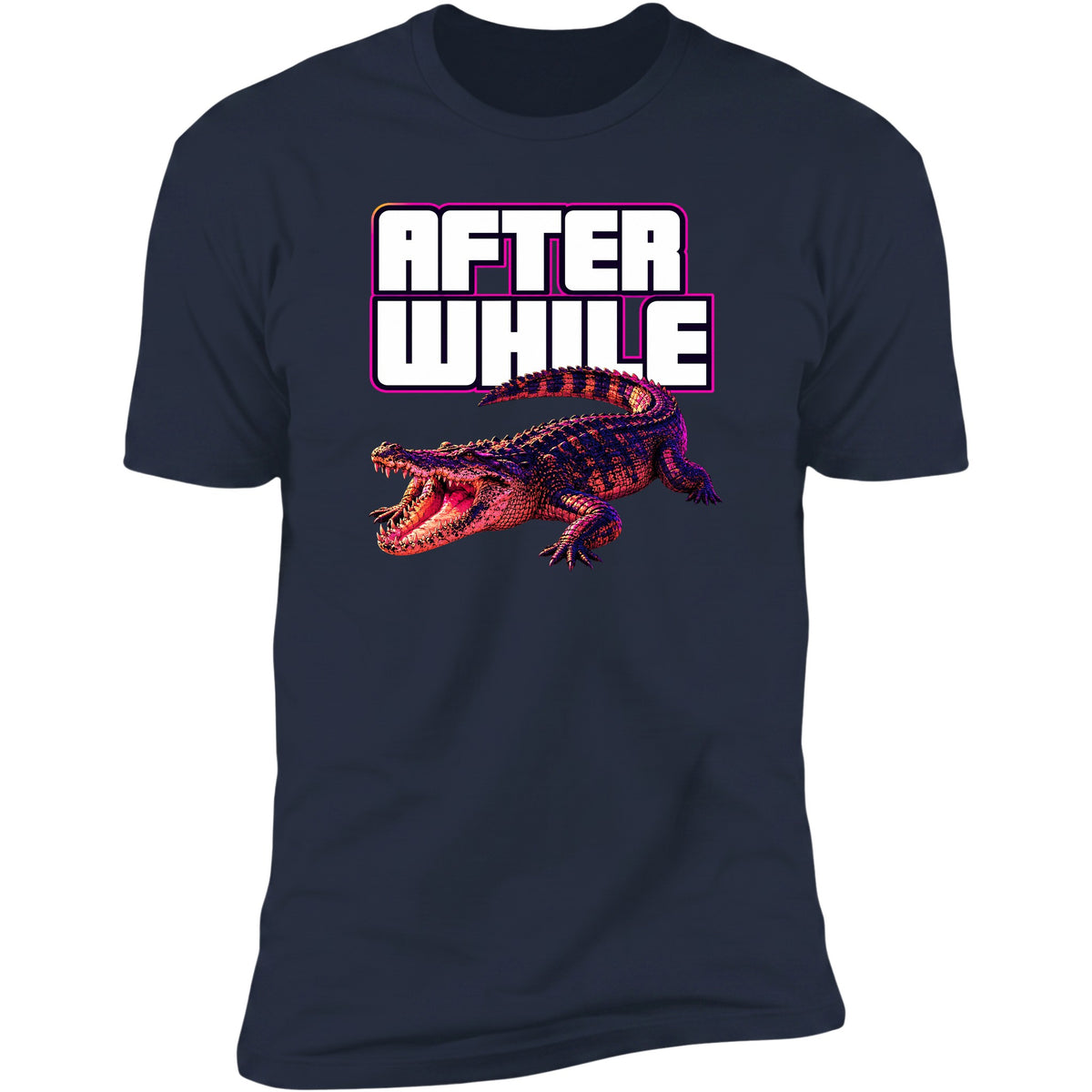 After While crocodile tee, Navy
